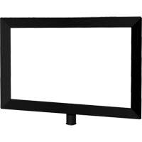 Porte-enseigne horizontal robuste pour montant classique, Noir Equipex