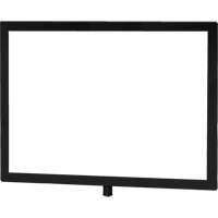 Porte-enseigne horizontal robuste pour montant classique, Noir Equipex