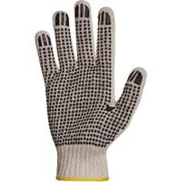 Sure Grip&reg; PVC Dotted String Knit Glove, Poly/Cotton, Single Sided, 7 Gauge, X-Small Equipex
