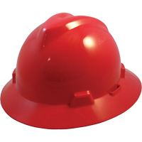 Casque de s&eacute;curit&eacute; &agrave; fente et bordure compl&egrave;te V-Gard, R&eacute;pond aux normes CSA type 1, Suspension Glissement rapide, Non ventil&eacute; Equipex