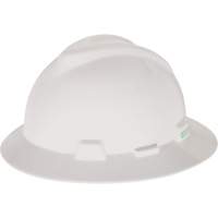 Casque de s&eacute;curit&eacute; &agrave; fente et bordure compl&egrave;te V-Gard, Suspension &agrave; douille, Non ventil&eacute; Equipex