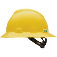 Casque de s&eacute;curit&eacute; &agrave; fente et bordure compl&egrave;te V-Gard, R&eacute;pond aux normes CSA type 1, Suspension Glissement rapide, Non ventil&eacute; Equipex