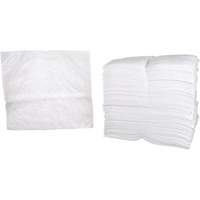 Feuilles absorbantes p&eacute;trochimiques, Huile seulement, 19" x 17", 38,7 gal. d'absorption Equipex
