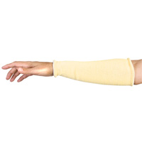 Contender Cut-Resistant Composite-Knit Sleeves, Aramid, 18", ASTM ANSI Level A5, Yellow Equipex