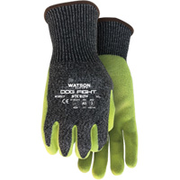 Gants r&eacute;sistant &agrave; la coupe Stealth Dog Fight, Taille Moyen, Rev&ecirc;tement Nitrile, Enveloppe en Fibre de verre/PEHP/Nylon/Acier inoxydable, ASTM ANSI niveau A5 Equipex