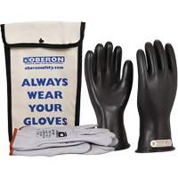 Class 0 Rubber Electrical Glove Kit, 10, 11" L, 20 cal/cm², NFPA 70E Equipex