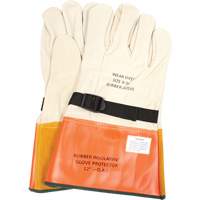 Gants de protection en cuir avec sangle, Taille 8, 12" lo Equipex