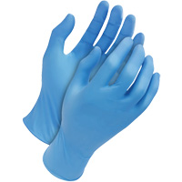 Classic Disposable Gloves, Medium, Nitrile, 4-mil, Powder-Free, Blue Equipex