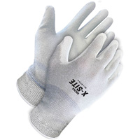 Gants enduits antistatiques X-Site, 8, R&ecirc;vetement Polyur&eacute;thane, Calibre 15, Enveloppe en Nylon/Cuivre Equipex