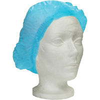 Ronco Care Pleated Bouffant Cap, Polypropylene, 24", Blue Equipex