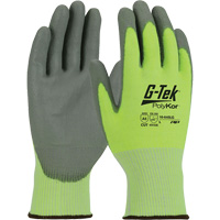Gants r&eacute;sistants aux coupures G-Tek PolyKor, Petit, Calibre 13, Rev&ecirc;tement Polyur&eacute;thane, ASTM ANSI niveau A5/EN 388 niveau E Equipex