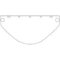 Visi&egrave;re de s&eacute;curit&eacute; universelle Dynamic, Polycarbonate, Teinte Transparent Equipex