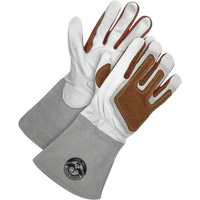 Gander Brand TIG Welder's Gloves with Heat Patch, Grain Goatskin, Size Small Equipex
