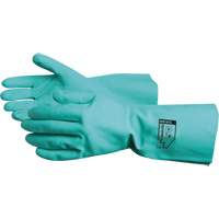 Chemstop Chemical Resistant Gloves, Size 7, 12" L, Nitrile, Flock-Lined Inner Lining, 15-mil Equipex