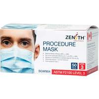 Masques d'intervention jetables, ASTM F2100 Niveau 3, Classe 1 Equipex