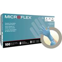 N20 Disposable Gloves, Small, Nitrile, 4.7-mil, Powder-Free, Blue Equipex