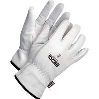 Classic Puncture Resistant Driver Gloves, Large, Grain Goatskin Palm, Thinsulate Inner Lining Equipex