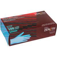 Gants tactiles jetables de calibre m&eacute;dical, Petit, Nitrile/vinyle, 4,5 mils, Sans poudre, Bleu, Classe 2 Equipex