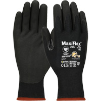 Gants compatibles avec les &eacute;crans tactiles ATG MaxiFlex Cut, T-petit, Calibre 15, Rev&ecirc;tement Mousse de nitrile, ASTM ANSI niveau A4/EN 388 niveau 3/EN 388 niveau D Equipex