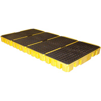 Low Profile Spill Pallet, 102 US gal. Spill Capacity, 96" x 49" x 6.5" Equipex