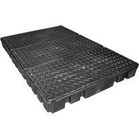 Black Diamond Low Profile Spill Pallet, 76.5 US gal. Spill Capacity, 72" x 49" x 6.5" Equipex