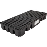 Black Diamond Low Profile Spill Pallet, 25.5 US gal. Spill Capacity, 49" x 24" x 6.5" Equipex