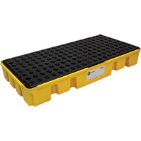 Low Profile Spill Pallet, 25.5 US gal. Spill Capacity, 49" x 24" x 6.5" Equipex