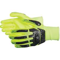 Dexterity&reg; Anti-Impact High-Visibility Gloves, Small, Foam Nitrile Palm, Elastic Cuff Equipex