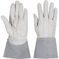 852 Ranpro&reg; FR White Stags TIG Gloves, Full Grain Calfskin, Size Small Equipex