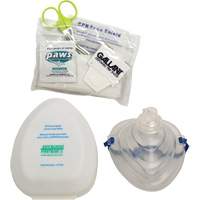 CPR Pocket Face Mask & Accessories Kit, Reusable Mask, Class 2 Equipex