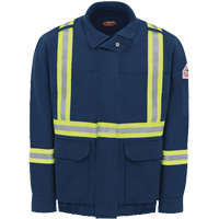 Blouson aviateur doubl&eacute; pour hommes avec garniture r&eacute;fl&eacute;chissante, Petit, Bleu marin, 29 cal/cm² Equipex