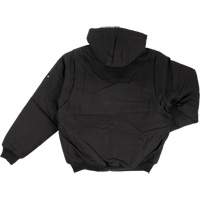 Blouson d'aviateur en toile lourde avec capuchon, Hommes, Petit, Noir Equipex