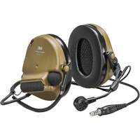 Casque VI NIB avec fils de sortie unique Peltor ComTac, Style Cordon cervical, 22 dB Equipex