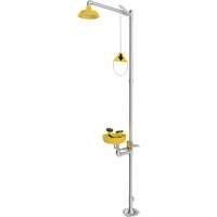 Douche durgence et douche oculaire combin&eacute;es, Socle Equipex