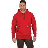 Chandail &agrave; capuchon lourd, Hommes, Petit, Rouge Equipex