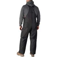 Salopette GridIron de longueur standard avec fermeture &agrave; glissi&egrave;re jusqu'&agrave; la cuisse, Hommes, Grand, Noir Equipex