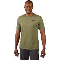 Hybrid Work Tee Shirt, Men's, Small, Green Equipex