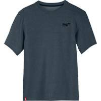 Hybrid Work Tee Shirt, Men's, Small, Blue Equipex