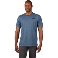Hybrid Work Tee Shirt, Men's, Small, Blue Equipex