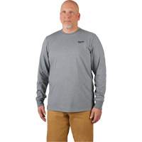 Hybrid Work Tee Shirt, Men's, Small, Grey Equipex
