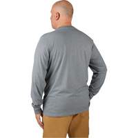 Hybrid Work Tee Shirt, Men's, Small, Grey Equipex