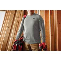 Hybrid Work Tee Shirt, Men's, Small, Grey Equipex