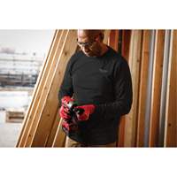 Hybrid Work Tee Shirt, Men's, Small, Black Equipex