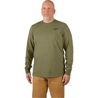 Hybrid Work Tee Shirt, Men's, Small, Green Equipex