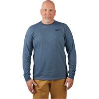 Hybrid Work Tee Shirt, Men's, Small, Blue Equipex