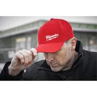Casquette ajust&eacute;e Flexfit, Rouge, Poly-coton Equipex