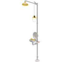 Douche durgence et douche oculaire combin&eacute;es, Socle Equipex