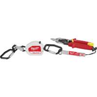Longe doutil &agrave; connexion rapide, R&eacute;tractable, Mousqueton double Equipex