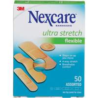 Pansements ultra-extensibles Nexcare, Assorti, Plastique, Non st&eacute;rile Equipex