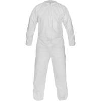Combinaison non st&eacute;rile de fabrication &eacute;co-efficace CleanMax, Moyen, Blanc, Microporeux Equipex